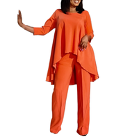 Ensemble de mode deux pièces grande taille pour femme, style pantalon et robe, pour le commerce extérieur