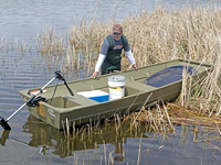Grandes réductions du fabricant Bateaux à rames Jon Boat en aluminium de 16 pieds avec la meilleure qualité pour la pêche et l'exploitation de l'eau