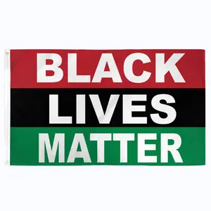 3x5 Ft Pan-africano nero vite bandiera 3 x5ft Poly - Africa colore rosso, nero, verde bandiera con BLM Pride Black Lives Matter