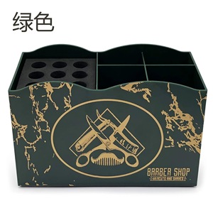Support de <span class=keywords><strong>rangement</strong></span> multifonctionnel en plastique durable et réutilisable de grande capacité pour outils de coiffure, organisateur de cosmétiques, ciseaux et peignes de barbier - Product Image 3