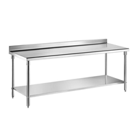 TARZAN – Table de travail en acier inoxydable, équipement de cuisine commerciale, Table de travail en acier inoxydable