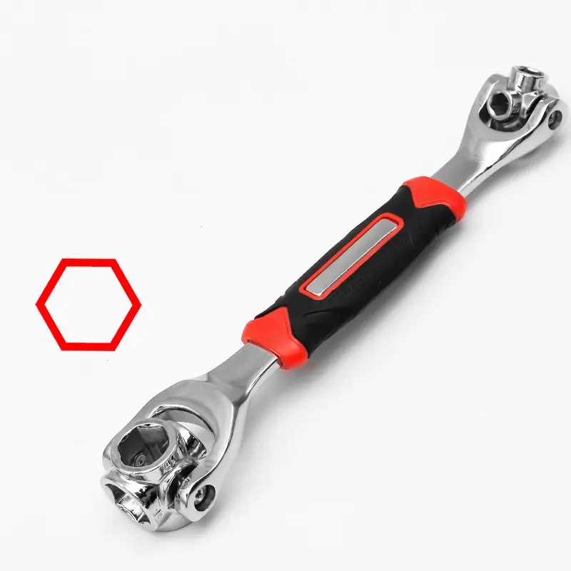 2022 New Arrival Universal Wrench 52 in 1 Socket Wrench Multi-function Wrench Tool with 360 Degree Rotating Head Spanner Tool