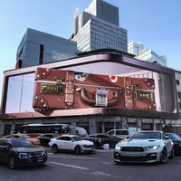Affichage LED 3D à effet visuel 3D à l'œil nu, panneau d'affichage LED extérieur fixe, mur vidéo LED, écran LED étanche à large angle de vision