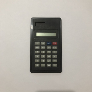 Medium Sized Small Screen Calculator Battery Powered Black ABS Material For Office Use - Product Image 1