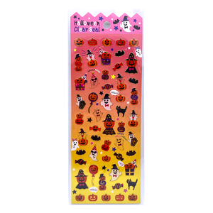 Hot Selling <strong>Halloween</strong> Soft PVC Vinyl Ghost Pumpkin Waterproof Removable <strong>Halloween</strong> Thick 3D Stickers Window <strong>Decals</strong> - Product Image 4