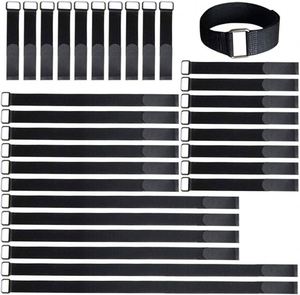 Attache-câble 100 % nylon auto-adhésif écologique, taille personnalisée, fixation auto-agrippante pour gestion des câbles textiles - Product Image 1