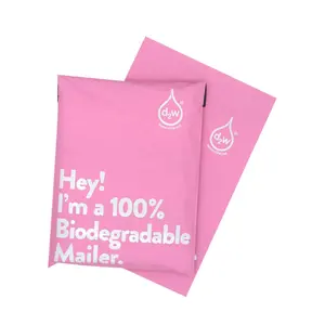 Bolsa de poliéster personalizada Biodegradable, bolsas de envío ecológicas para embalaje de ropa