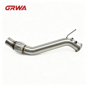 Downpipe Catalizzato Personalizzato GRWA per <span class=keywords><strong>BMW</strong></span> Serie 1 <span class=keywords><strong>116d</strong></span> 118d 120d 123d E81 E82 E87 E88 2.5 Pollici SS304 N47 - Product Image 2