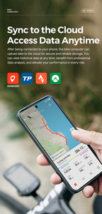 Compteur de vitesse sans fil ANT+ pour vélo BSC200S, navigation GPS, notification de <span class=keywords><strong>route</strong></span>, odomètre - Product Image 6