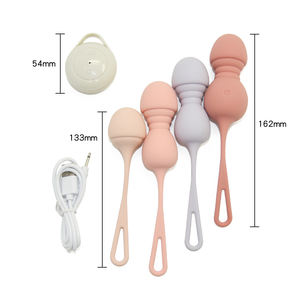 4 in1 Silicone Vagina esercizi telecomando vibratore uovo <span class=keywords><strong>Ben</strong></span> <span class=keywords><strong>Wa</strong></span> palla vibratore giocattoli sessuali per donna Kegel palle - Product Image 3