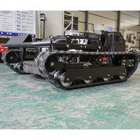 Tondeuse à gazon télécommandée tout-terrain Longjie 608-90A, 22 chevaux, largeur de coupe 90 cm, tondeuse à chenilles tout-terrain