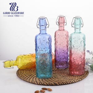 Tarro de Vidrio para Sal, Pimienta y Aceite de 270 ml, Botella para Condimentos, Recipiente con Cuchara de Plástico y Tapas de Colores, Salero - Product Image 5