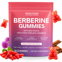 Gummies de berbérine OEM/ODM : Enzymes digestives et soutien immunitaire pour adultes, pour la santé intestinale