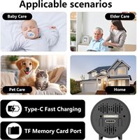 Kamera keamanan dalam ruangan Mini HD terlaris Monitor pengasuh/bayi dengan H.264 kompresi Video Sensor CMOS desain peluru kecil