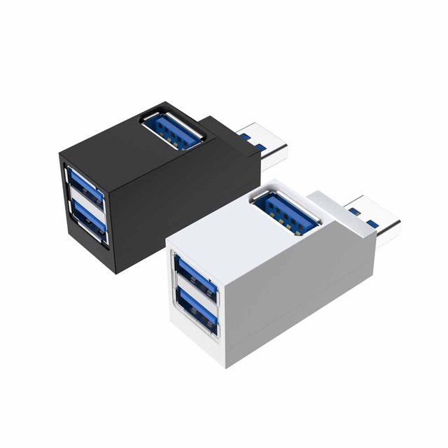 Hot Selling USB 3.0+2.0 3 Port Hub Splitter Expander for Laptop Flash Drive HDD Console Keyboard-High Quality Keychain Accessory