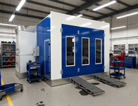 Cabine de peinture automobile Xinyuan efficace, brûleur diesel Riello, chauffage, filtre à air haute efficacité, cuisson LED 18KW