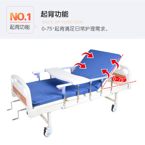 Yingge Manual Nursing <b>Bed</b> 2000*900*500 Stainless Steel Hand Crank Multi Functional Hospital <b>Bed</b> For Patients Elderly <b>Disabled</b> - Product Image 2