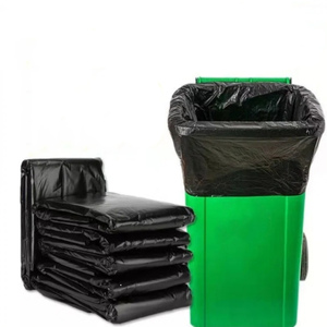 โรงงานผู้ผลิต OEM ขายส่งถุงขยะพลาสติกสีดำแบบใช้แล้วทิ้ง HDPE/LDPE ขนาด 60 ลิตร - Product Image 1
