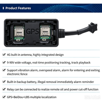 Traceur GPS 4G le plus vendu pour voiture, étanche IPX67, antenne intégrée, détection de vibrations/mouvements/clôture/survitesse pour véhicule