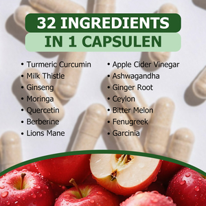 OEM ODM Wholesale Custom Apple Cider Vinegar Capsules Turmeric Curcumin Milk Thistle Ceylon Cinnamon Manage Body Form Digestion - Product Image 3
