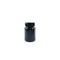 50 ml 100ml bouchons à vis en aluminium doux au toucher noir pet mat bpa bouteille vide comprimés médicaments conteneur pilule capsule vitamine pot