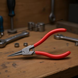 Needle Nose Pliers 128 C Length L Red Handles <b>Precision</b> Grip <b>Tool</b> - Product Image 3