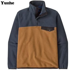 Sudadera con Botones para Hombre OEM, Estilo Deportivo Básico Informal, Decoración con Bolsillo en el <span class=keywords><strong>Pecho</strong></span>, Forro Polar, Jersey de Invierno para Hombre - Product Image 3