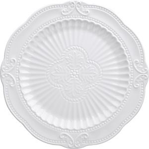 Assiette plate blanche unie Ge Luo Cocoa, série Cour Européenne, style simplicité moderne, <span class=keywords><strong>pour</strong></span> gâteaux et steaks, compatible micro-ondes - Product Image 5