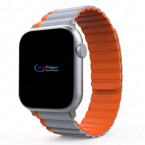 Huanlong สายนาฬิกาซิลิโคนแม่เหล็กแบบกำหนดเอง, สายรัดข้อมือออกแบบได้สองสีสำหรับ Apple I WATCH 6/7/8/9 - Product Image 1