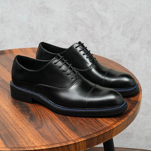 New British Casual Luxury Handcrafted Men's Oxford Leather <b>Waterproof</b> Evergreen Formal <b>Slip</b>-<b>On</b> <b>Shoes</b> Wedding Office Professional - Product Image 2