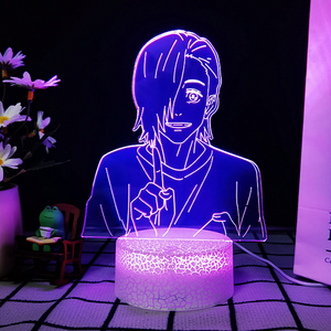 Venta Directa de Fábrica, Encantadora Lámpara Nocturna 3D de Anime, LED Acrílico Decorativo para Junto al Sofá de la Sala de Estar - Product Image 3
