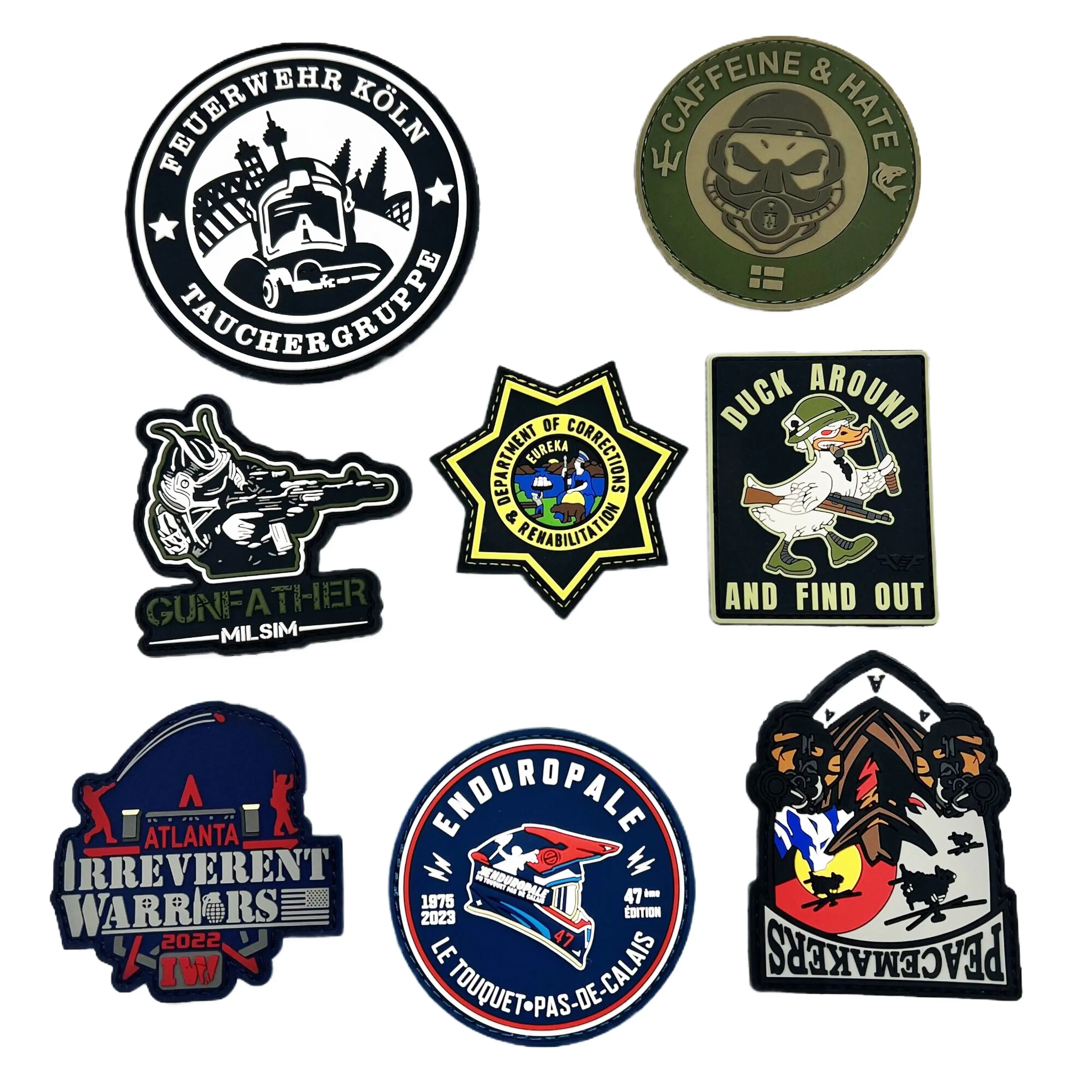 Custom Logo 3D Rubber Patches Velcroes Clothing Garment Silicone Patch For Clothing Soft Pvc Patches