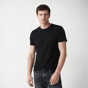 เสื้อยืด unisex สำหรับผู้ใหญ่ เสื้อยืดแบบกำหนดเองสำหรับผู้ชาย เสื้อยืดสีดำล้วน เสื้อยืดซับใน เสื้อยืดผู้ชาย เสื้อยืดโพลีเอสเตอร์ เสื้อยืดเนื้อนุ่มยืดได้ จำนวนมาก - Product Image 2