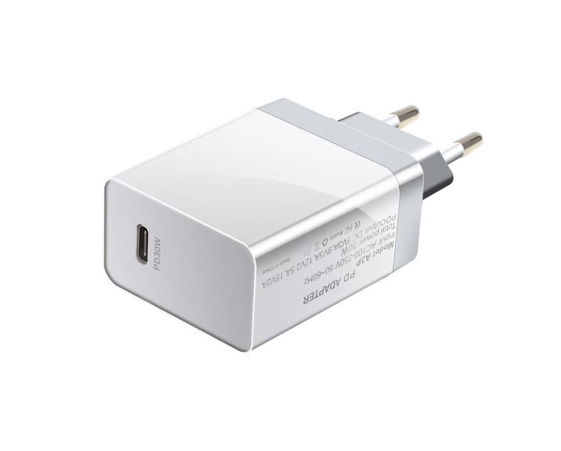 30 Вт 1 шт. Type-C зарядное устройство для путешествий, интеллигентая (ый) Быстродействующее зарядное устройство PD для iPhone samsung
