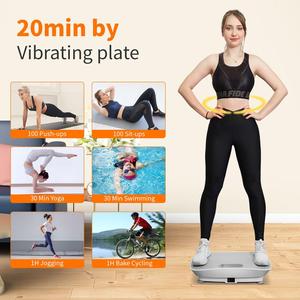 <span class=keywords><strong>Plateforme</strong></span> <span class=keywords><strong>vibrante</strong></span> verticale professionnelle avec écran LED et télécommande pour entraînement complet du corps à domicile - Product Image 4