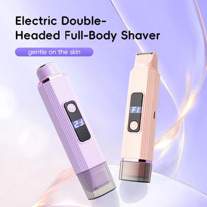 Tondeuse à double tête sans fil, rasoir corporel étanche, pour bikini, aisselles, jambes, épilation indolore - Product Image 2