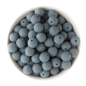 Cuentas <span class=keywords><strong>de</strong></span> silicona <span class=keywords><strong>de</strong></span> 15 mm <span class=keywords><strong>en</strong></span> stock, material <span class=keywords><strong>de</strong></span> grado alimenticio, cadena <span class=keywords><strong>de</strong></span> dentición para bebés, cuentas sueltas, accesorios DIY, cuentas <span class=keywords><strong>de</strong></span> panal - Product Image 3