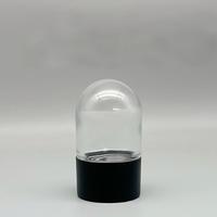 Pot de stockage en verre cristal de 100 ml, résistant aux enfants, hermétique, anti-odeur, avec couvercle à pression, pour le stockage d'herbes et d'épices, autocollants personnalisables