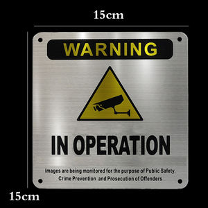 لوحة تحذير من الألمنيوم العاكس لكاميرات المراقبة، لافتة مرورية، علامة أمنية - Product Image 2