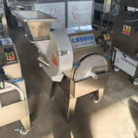 Machine de découpe de cube de coupe-légumes intelligente à haute efficacité trancheuse de fruits et légumes déchiqueteuse de poivre vert pour l'usine