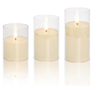 Vente en gros à prix bas : Porte-bougies en verre transparent de luxe pour centre de table, plusieurs tailles, pots à bougies en verre vides - Product Image 1