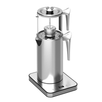 Hotsy appareils ménagers intelligents 1.7L + 1.2L Samovar théière bouilloire électrique Double couche Cool Touch bouilloire électrique