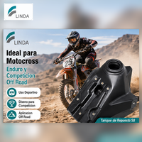 Nouveau réservoir de carburant pour moto LINDA S8 7L HDPE pour motocross enduro tout-terrain avec certification EPA/ CARB/ErP