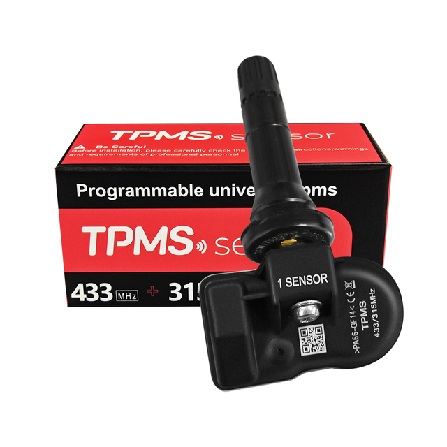 Universal 2-in-1 433MHz & 315MHZ TPMS MX Sensor Programmable Wireless Tire Pressure Monitoring System Compatible T508 for Cars