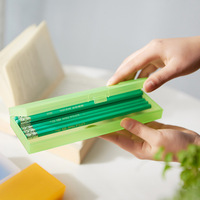 Vente en gros de trousse PP transparente multicolore en option