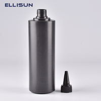 Bouteille en plastique HDPE de 75 ml, 100 ml, 500 ml, 1000 ml pour lubrifiant automobile, huile, produits chimiques liquides, avec buse de distribution
