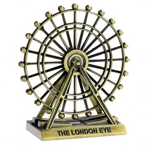 New Modern Metal Crafts <b>UK</b> Building Model Handicrafts Rotatable Ferris Wheel Model Home Decor - Product Image 6