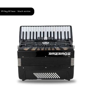 Accordéon Diatonique Professionnel HOERNER <span class=keywords><strong>Clavier</strong></span> Numérique 60BS 34 Touches Construction en Bois Allié Portable Tianjin 40x18x40cm - Product Image 2