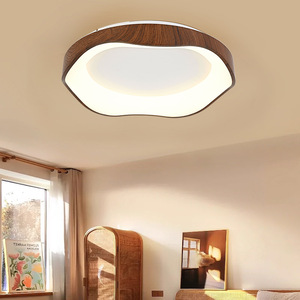 <b>Ceiling</b> <b>Light</b> Walnut Wood <b>Led</b> 95 CRI Eye Friendly For Bedroom Living Room - Product Image 1