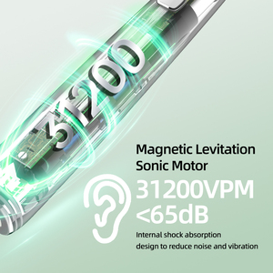 Cepillo de Dientes Eléctrico Sónico Verde Menta con Cerdas Suaves, Recargable por USB, Resistente al Agua IPX7 para Adultos - Product Image 2
